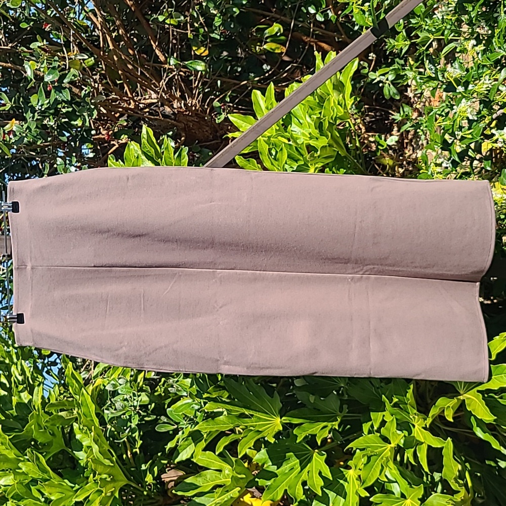 Stockholm Atelier Brown Knit Pencil Skirt with Front Slit Size Small - Picture 2 of 8